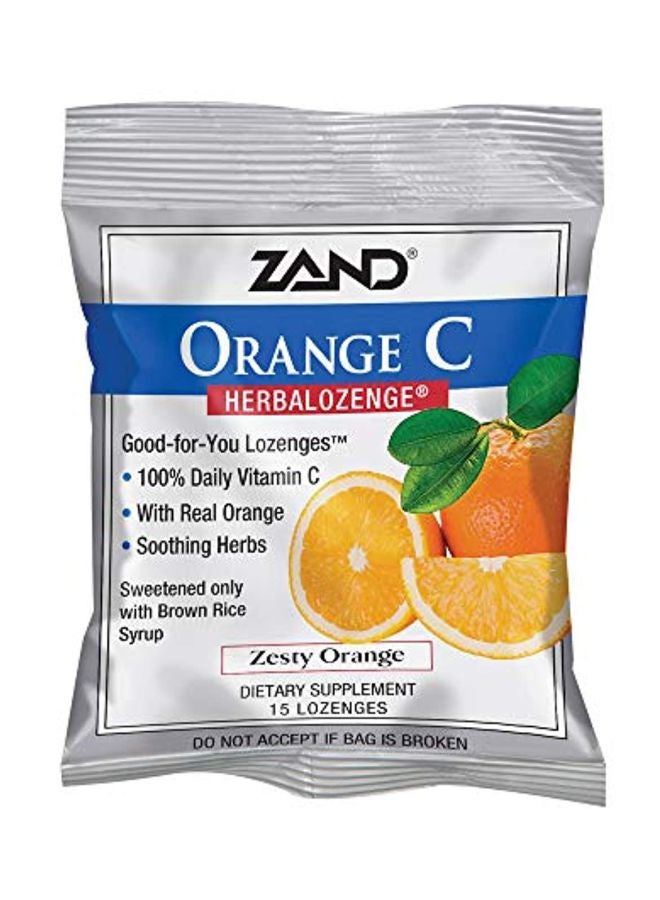 HerbaLozenge Orange C Dietary Supplement - 15 Softgels