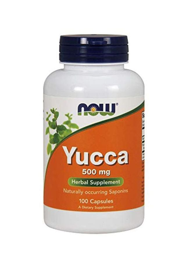 Yucca 500 Mg Herbal Supplement - 100 Capsules