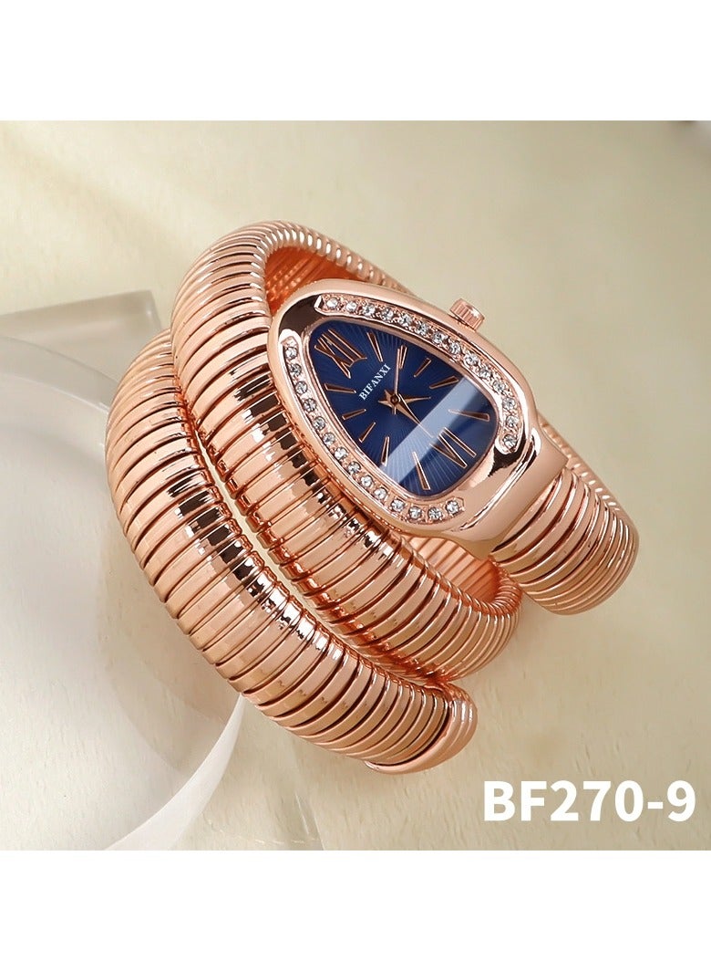 JOOLI Serpentine WatchesWomen's Fashion Bracelet WatchesQuartz Watches Personality Elegance Gold Silver Wedding Accessories Jewelry Minimalist