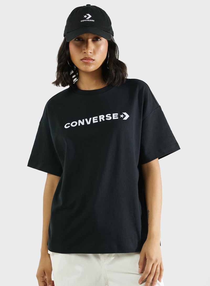 Over Sized Wordmark T-Shirt