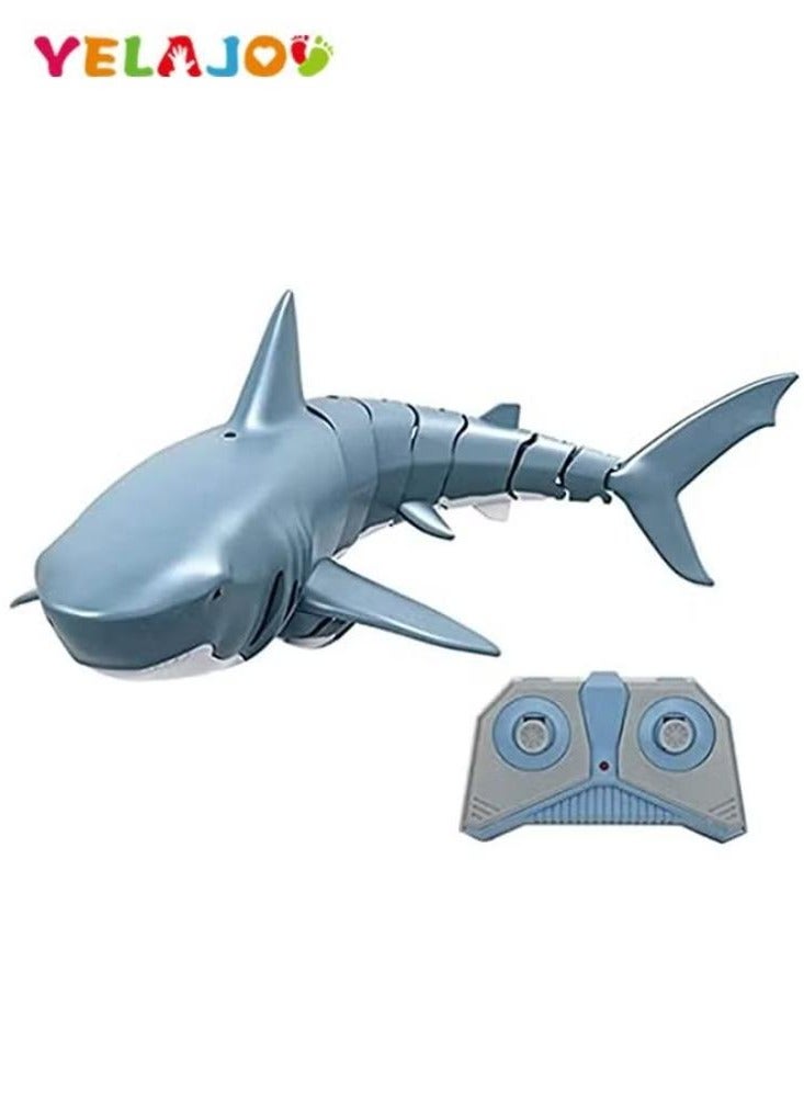 2.4G Remote Control Shark Toy for Swimming Pool Bathroom Great Gift RC Boat Toys for 6+ Year Old Boys and Girls