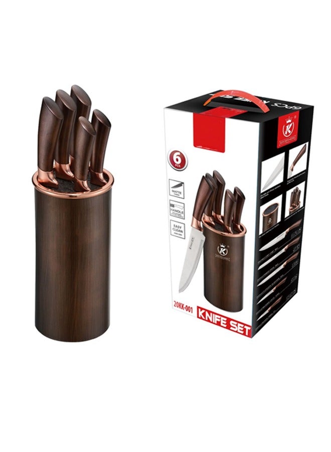 6 Piece Stainless Steel Knife Set