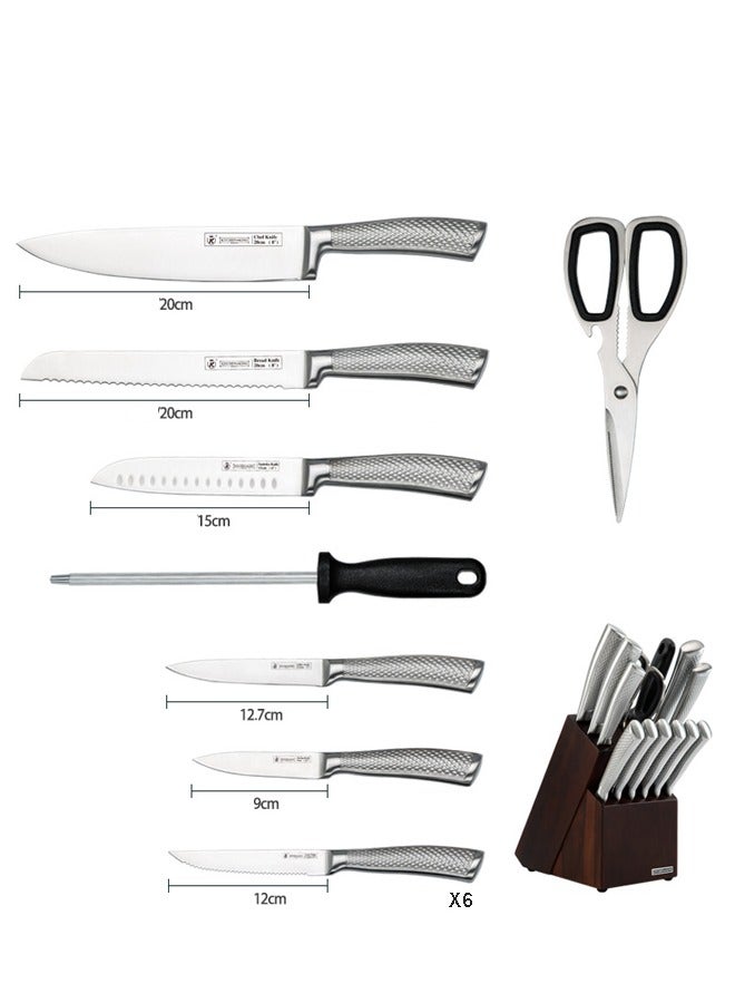 14 Piece Stainless Steel Knife Set