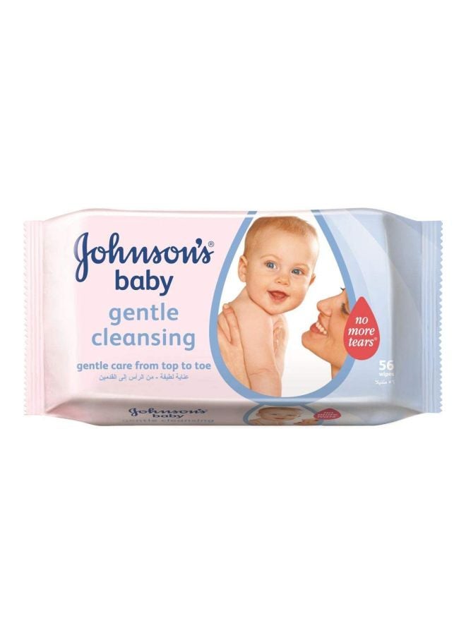 Gentle Cleansing Baby Wipes, 2 Packs x  56 Wipes, 112 Count