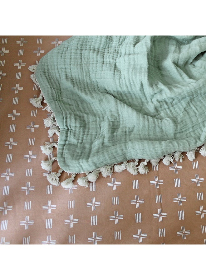 6 Layer Muslin Blanket Evergreen