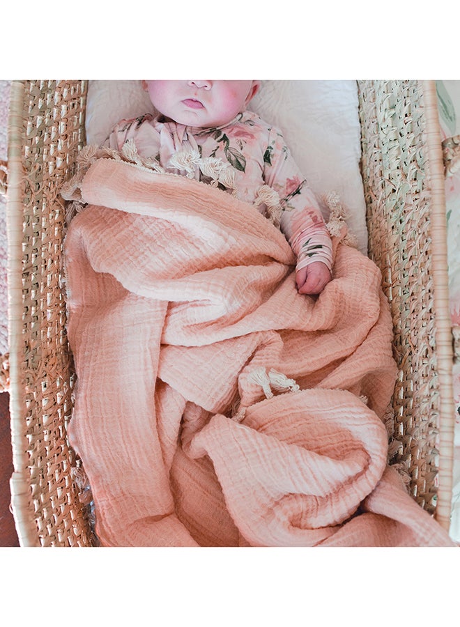 6 Layer Muslin Blanket Desert Rose