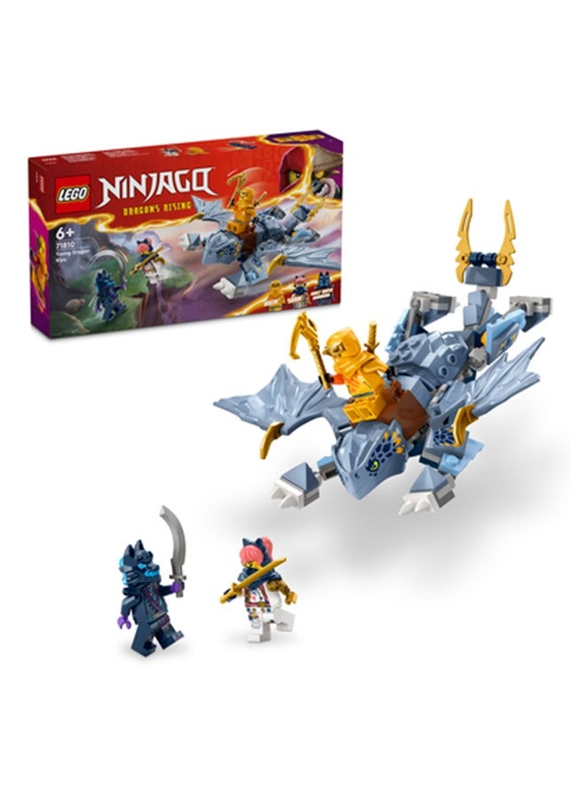 71810 NINJAGO Young Dragon Riyu Toy Playset with 3 Ninja Minifigures for Independent Play, Buildable Model and Adventure Set for Kids, Gift Idea for Boys and Girls Aged 6 Years Old and Over