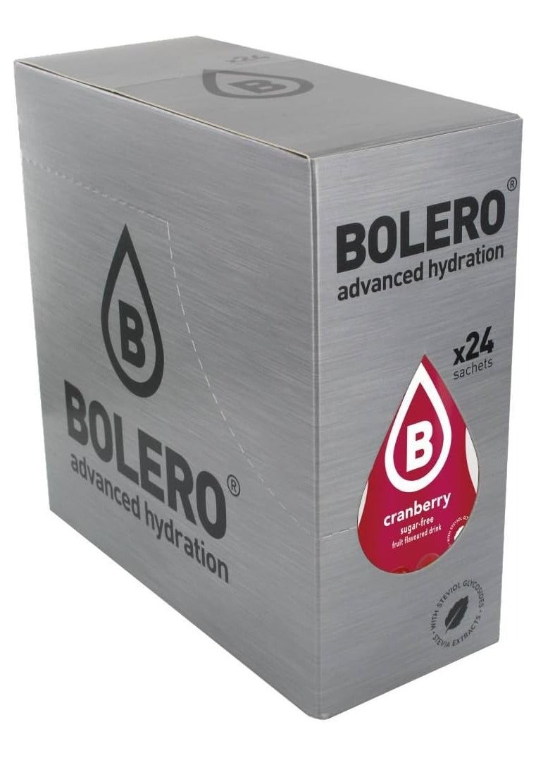 Bolero Advnace Hydration Cranberry Powder 24 x 9 g