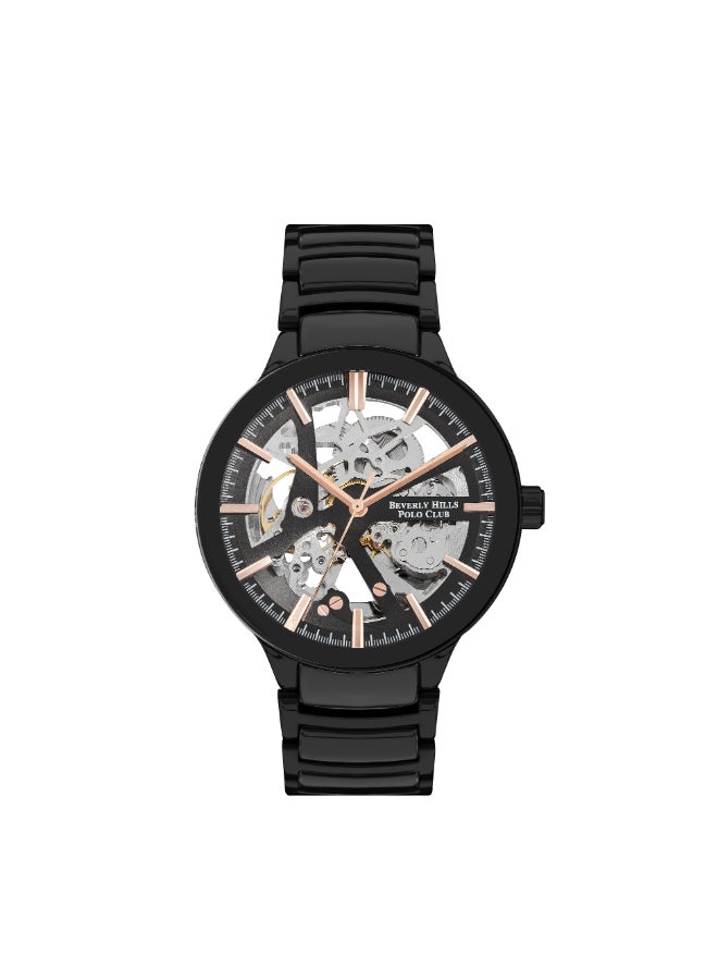 Beverly Hills Polo Club Men 's Black Dial Mechanical watch - BP3638X.650