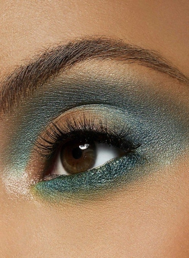 MAC Cosmetics Eye Shadow STEAMYBLUISH-GREEN W/GOLD PEARL 1.5g