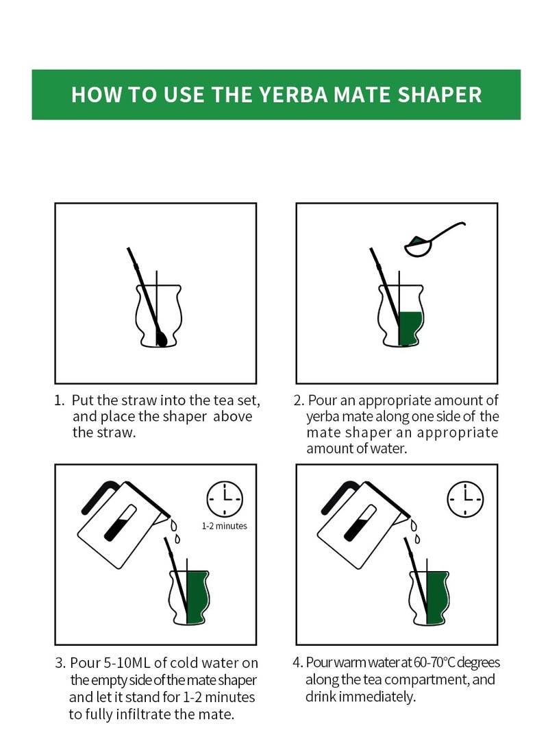 Yerba Mate Cup Set with Mate Cup, Bombilla Straw, Tea Filter