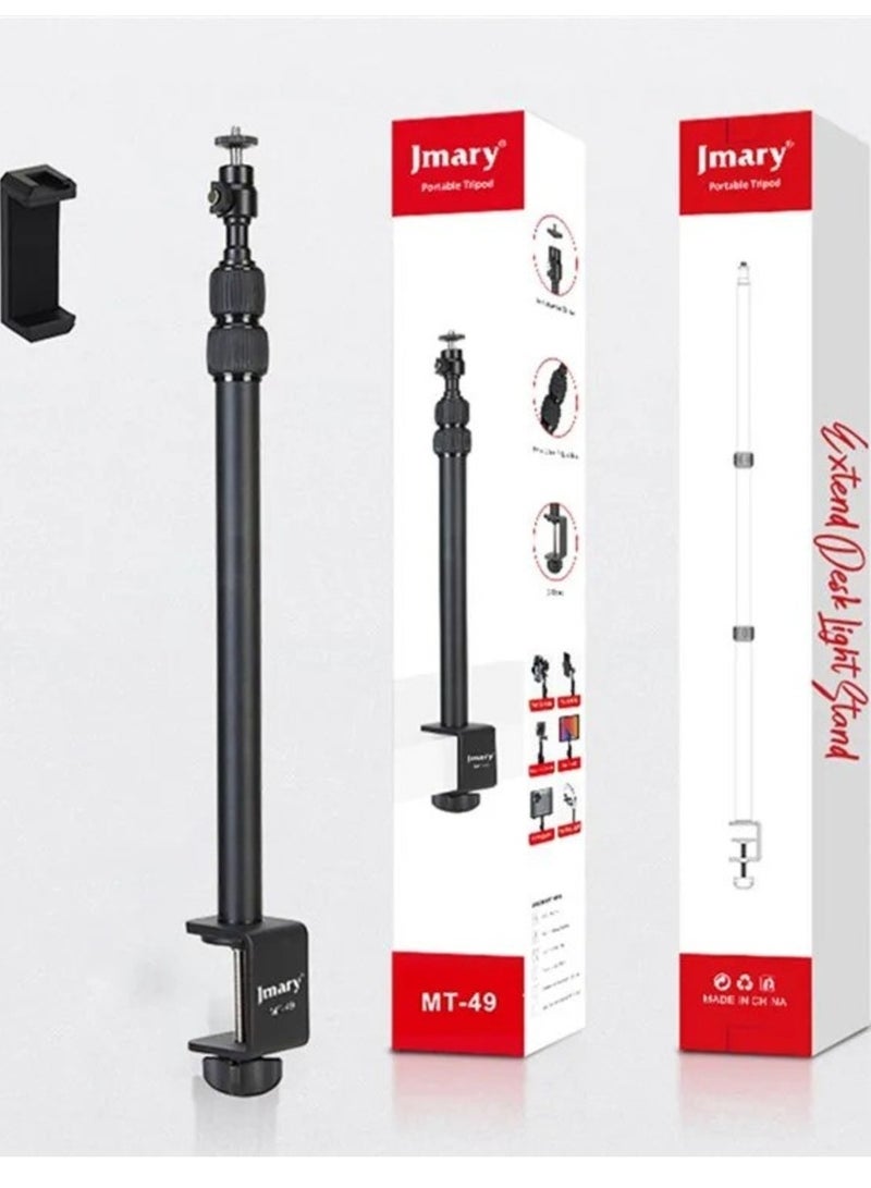 JMARY MT-49 Tabletop Light Stand Clip with 1 / 4-inch Screw for Cameras LED Video Light and Ring Light