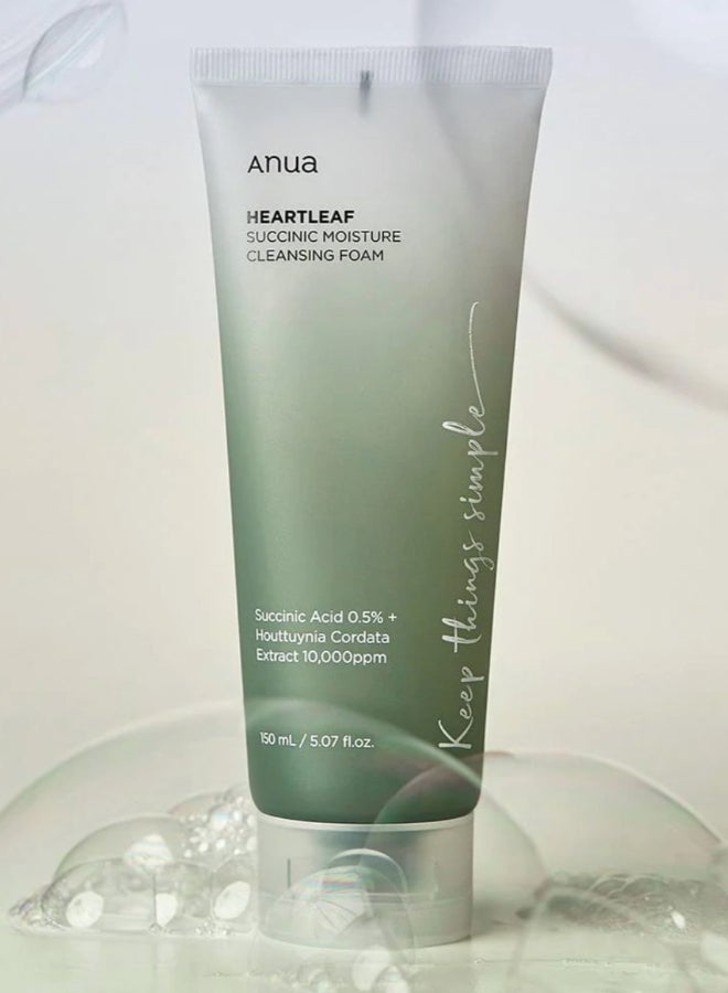 Heartleaf Succinic Moisture Cleansing Foam 150Ml
