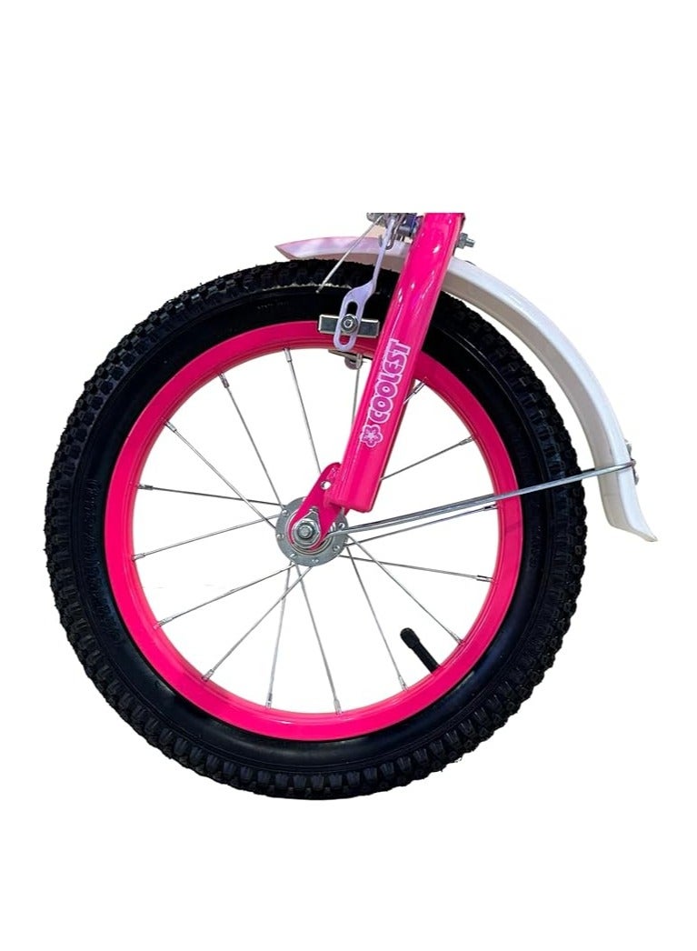 SHARD Lovely girls bike Children bicycle 16 inch pink with Training wheels