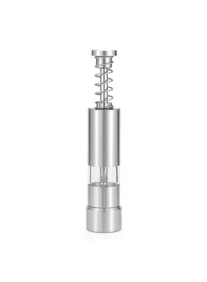 Outdoor Stainless Steel Pepper Mill Manual Black Pepper Grind Tool Home Kitchen Tools Camping Picnic Press Type Pepper Mills