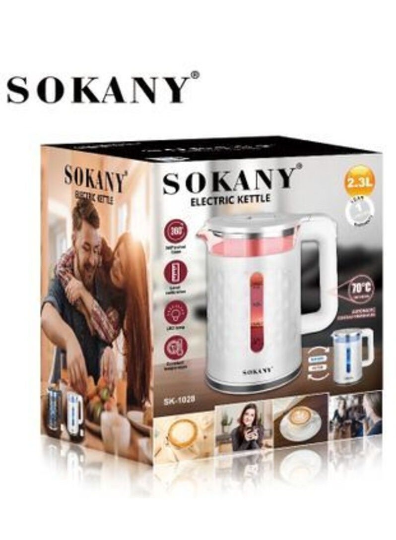 Electric Kettle with LED Indicator Light,Automatic Heat Preservation