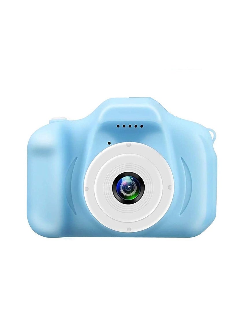 Camcorder, Didital Camera, Cartoon 2.0in IPS Screen Camera, for a, for Children, for Home, for Outdoor, for Kids,(Blue)