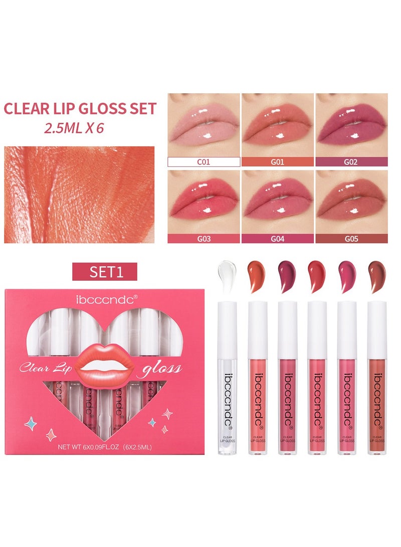 Moisturizing Lip Gloss Liquid Lipstick 6 pack 2.5ml*6