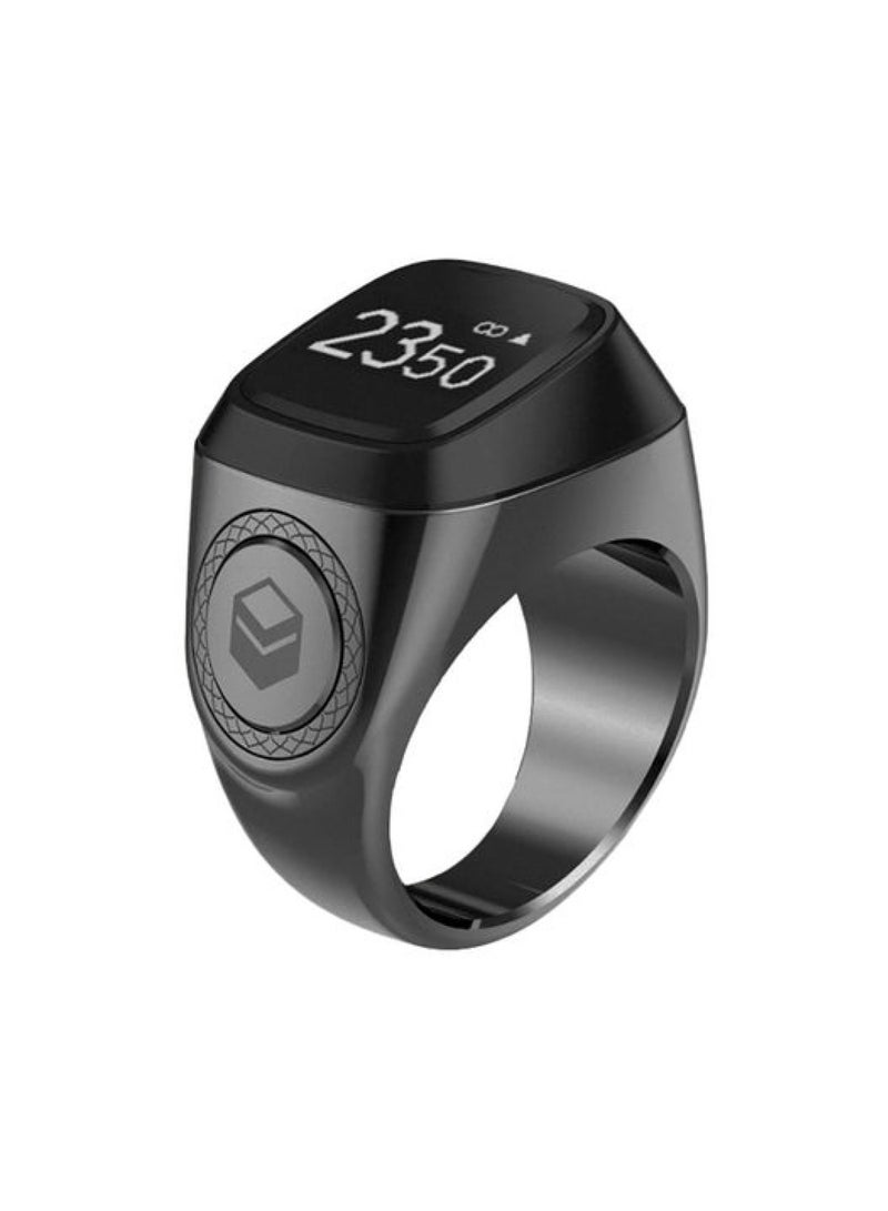 Smart Tasbih Zikr Metal Ring 20MM Graphite