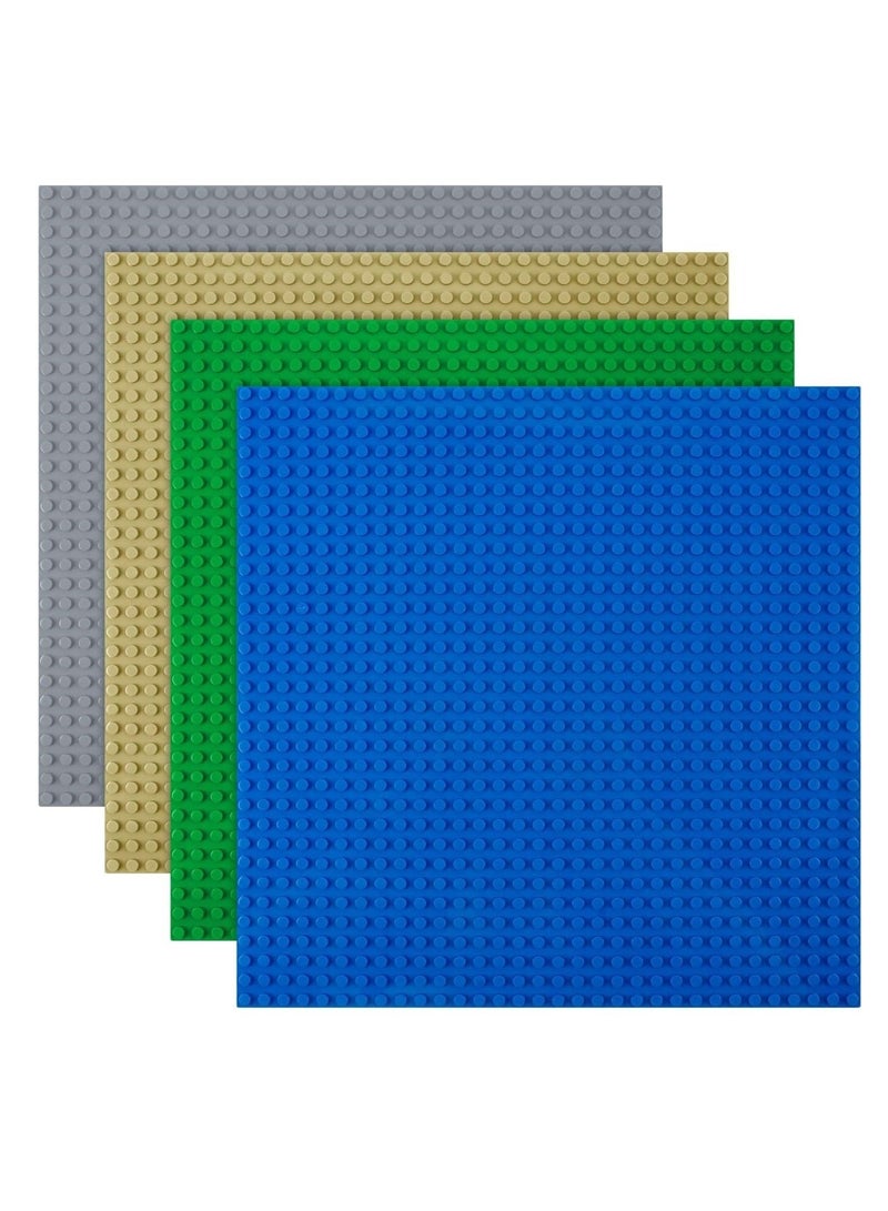 Classic Baseplates, 4 Pack Square 32x32 Stud Building Base, 10