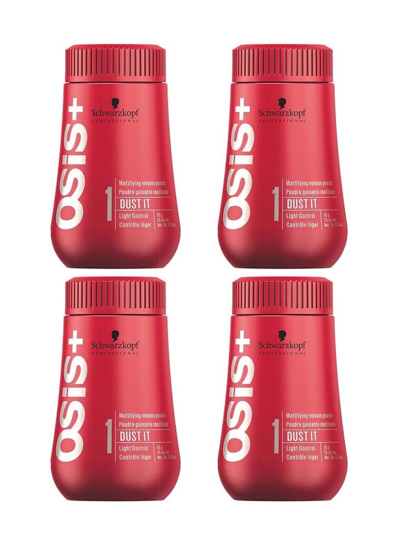 OSIS Dust It Mattifying Powder by Schwarzkopf .35oz (Pack of 4)