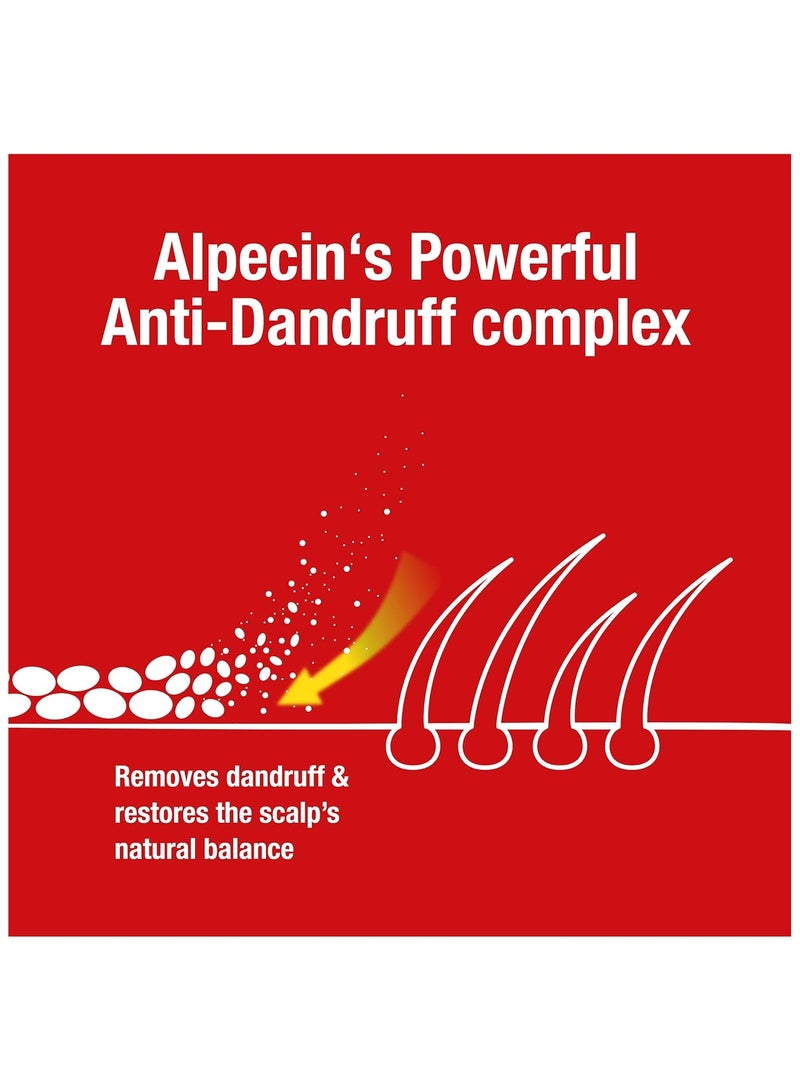 Alpecin anti-Dandruff Shampoo 250ml (Pack of 2)  Effectively Removes and Prevents Dandruff - Made in Germany