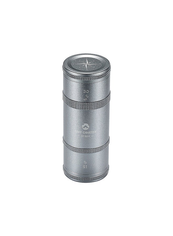 Coffee Can Outdoor Camping Aluminum Alloy Coffee Bean Tea-leaves Storage Bottle Sealed Layered Storage Jar for Coffee and Tea