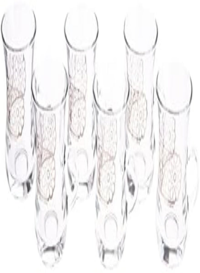 Akdc Tea Glass 6Pcs Set L(5Cm) Xw(5Cm) Xh(9Cm) Clear