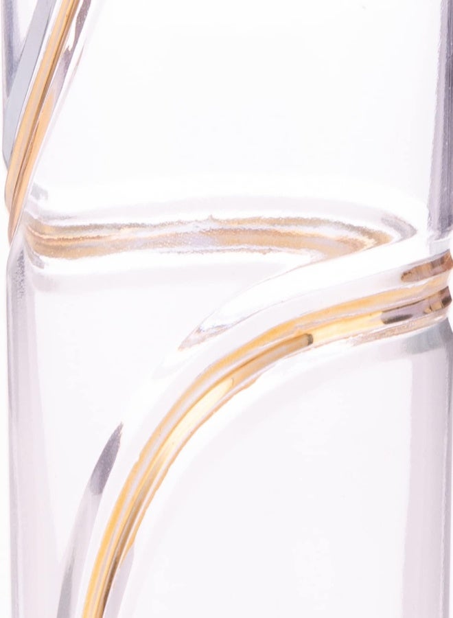 Akdc Glass Tumbler- Stylish Glass Tumbler From Akdc- Premium Quality Glass Tumbler Adequate For Serving Drinks L(7Cm) Xw(7Cm) Xh(15Cm) Transparent