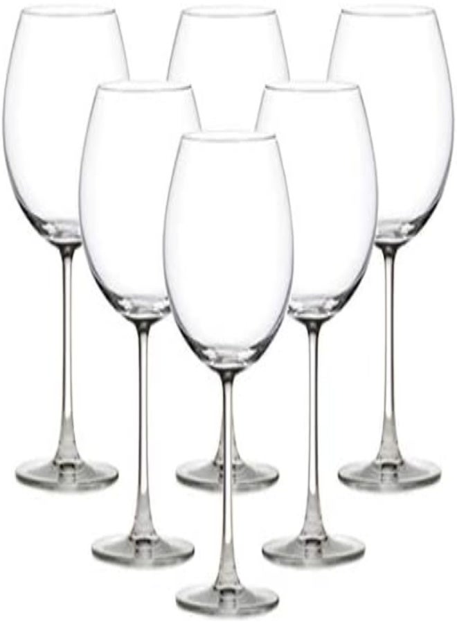 Ocean Madison Burgundy Glass, Set Of 6, Clear, 650 Ml, 015D22, Chalice Glass, Stemware Glass, Snifter Glass, Wine Glass, Stemmed Wine Glass