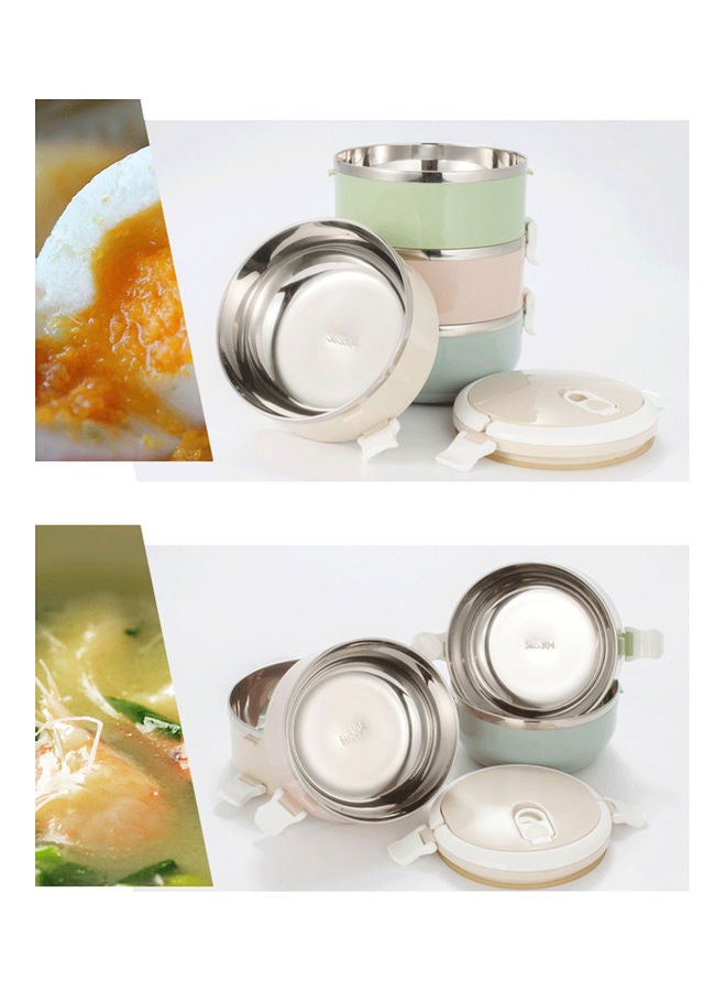 Insulated Lunch Box Set Multicolour 2800ml