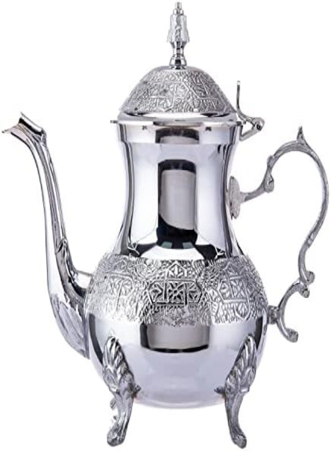 Akdc Moroccon Tea Pot 13Cm X 13Cm X 14Cm Silver