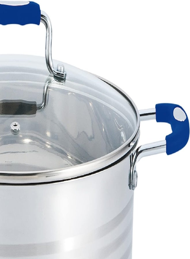 Wilson Stainless Steel Casserole With Blue Color Silicon Handle Gs-020