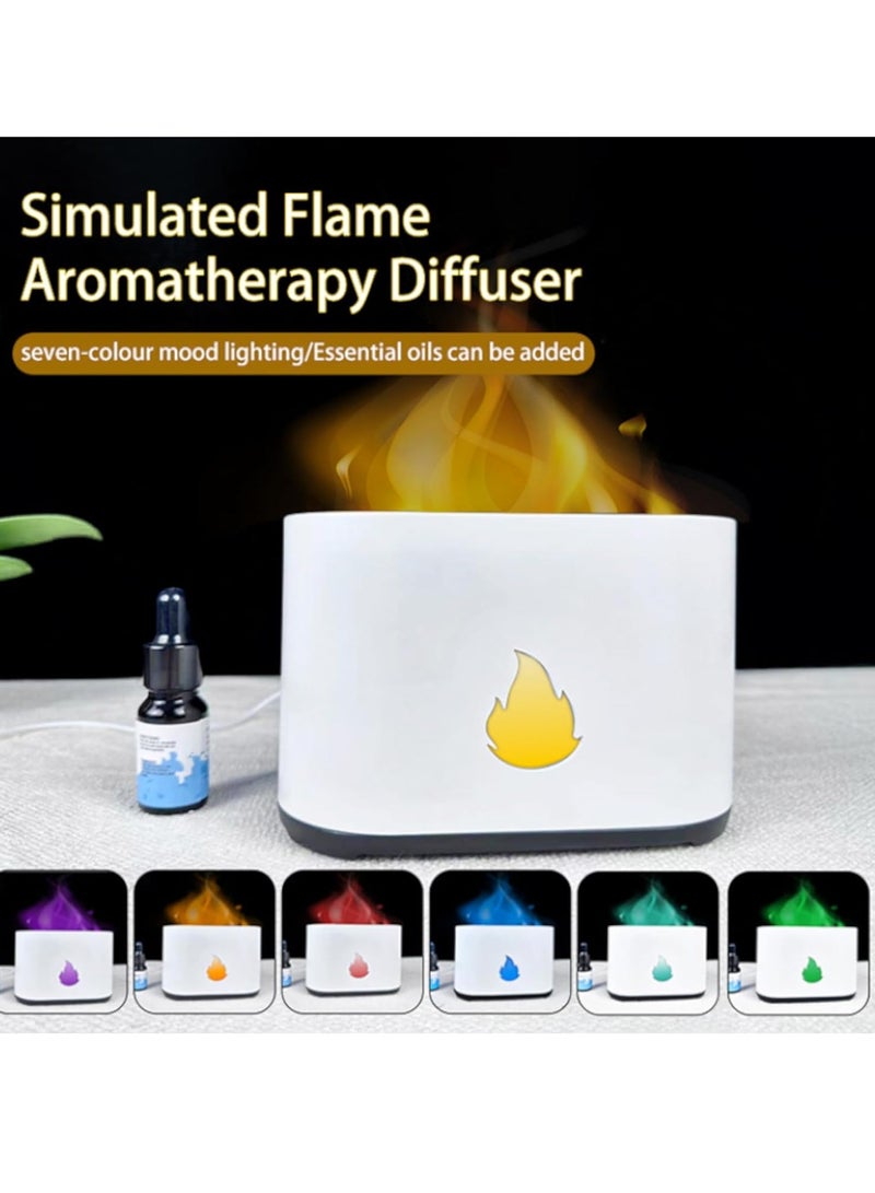 Essential Oil Diffuser, Atmosphere Lighting Silent Desk Humidifier, Durable Long Lasting Aromatherapy Diffuser, Portable Color Changing Room Diffusers For Home Office, (White 4)