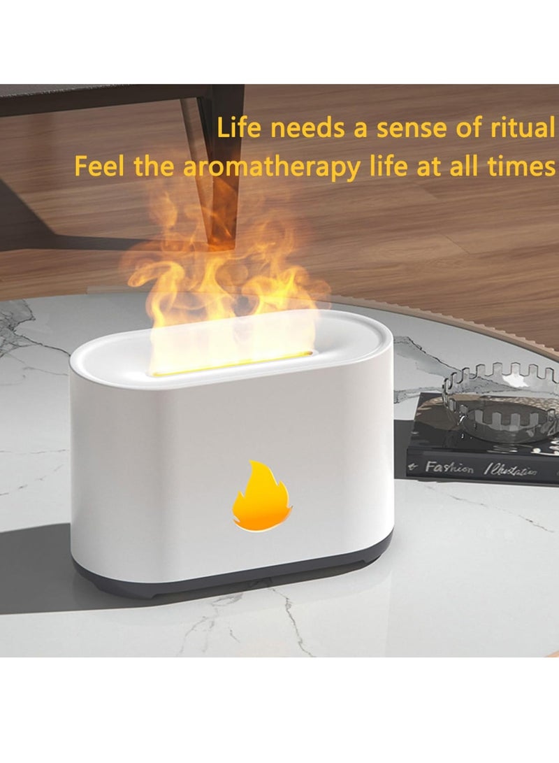 Essential Oil Diffuser, Atmosphere Lighting Silent Desk Humidifier, Durable Long Lasting Aromatherapy Diffuser, Portable Color Changing Room Diffusers For Home Office, (White 4)