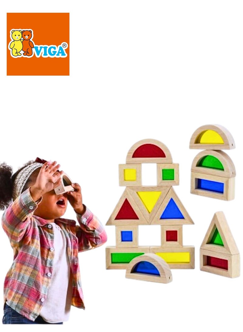 Viga Large Color Blocks 16pcs Set 44565