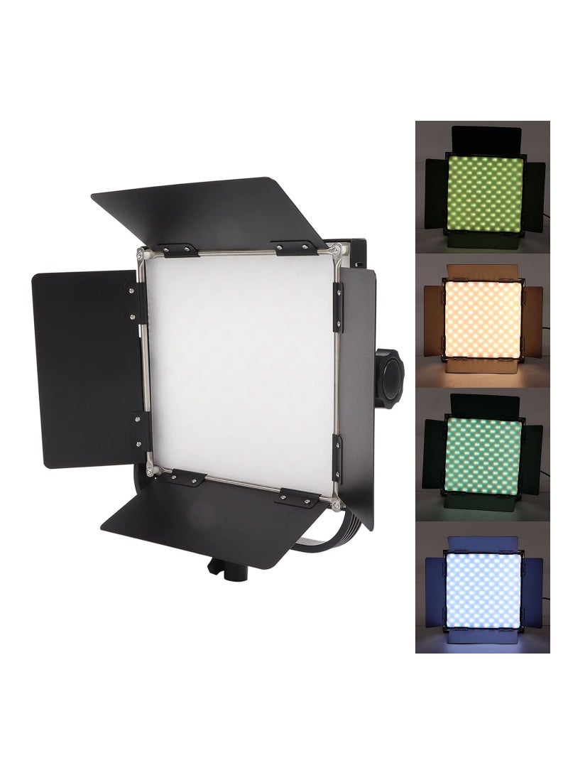 50W RGB LED Video Light Kit with 248 LED Beads, 2700-9999K Color Temperature, U Bracket, APP Control, Ideal for Studio Photography and Video Recording