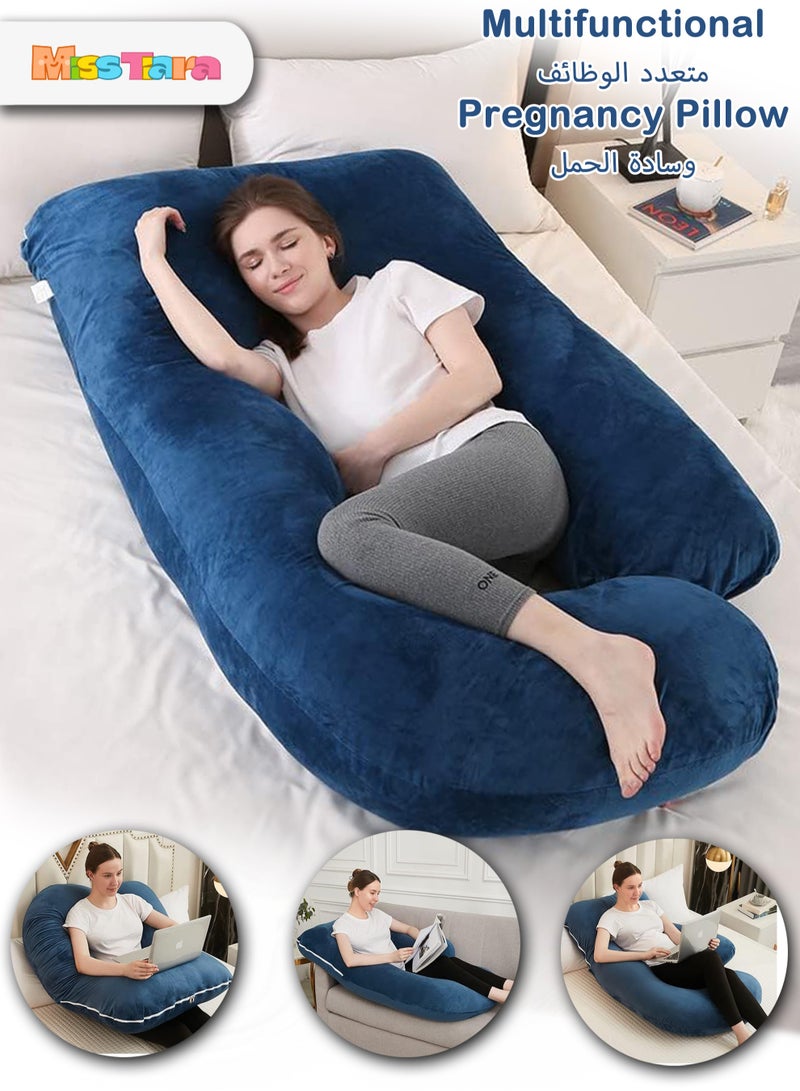 Comfort Pregnancy Pillow Maternity Body Support Nursing U Shape Pillow Velvet Pillowcase Removable 170x90x65cm