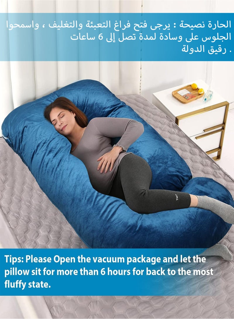 Comfort Pregnancy Pillow Maternity Body Support Nursing U Shape Pillow Velvet Pillowcase Removable 170*90*65cm