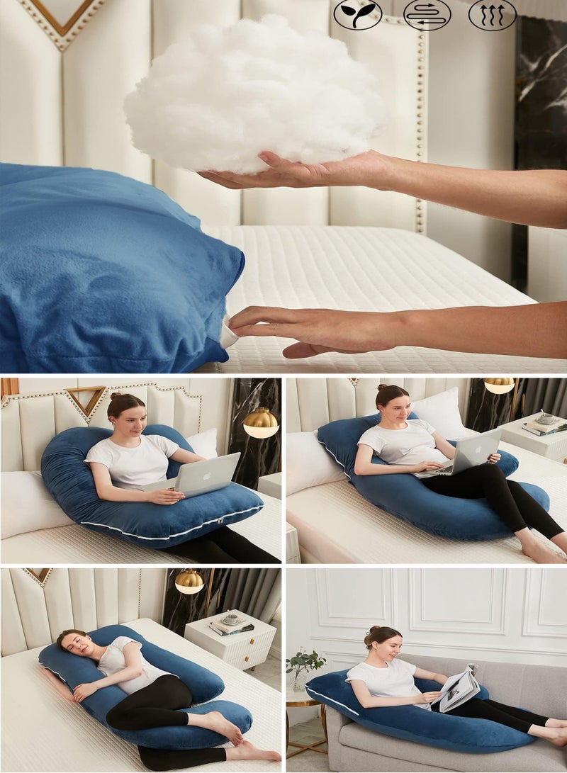 Comfort Pregnancy Pillow Maternity Body Support Nursing U Shape Pillow Velvet Pillowcase Removable 170*90*65cm