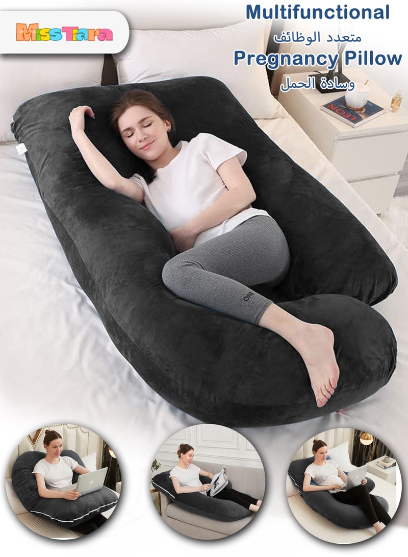 Comfort Pregnancy Pillow Maternity Body Support Nursing U Shape Pillow Velvet Pillowcase Removable 170*90*65cm