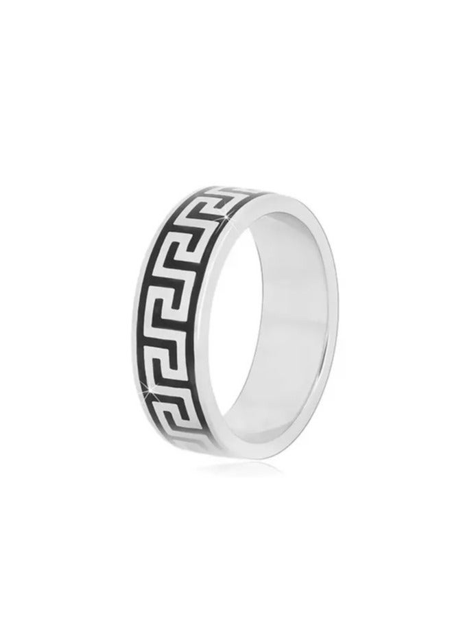 Stylish Greek Design Ring silver 925