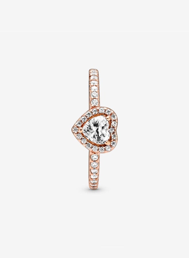 Pandora Cubic Zirconia Women's Copper Silver Alloy Ring 188421C02