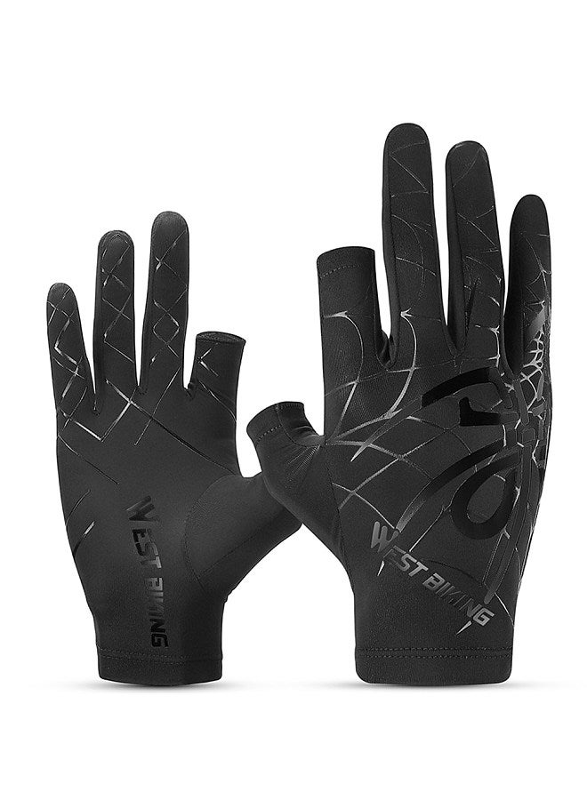 Cooling Cycling Gloves Elasticity Washable Quick Drying Gloves Breathable Sunshine-proof Mitts Road Bike Motorcycle Riding Gloves