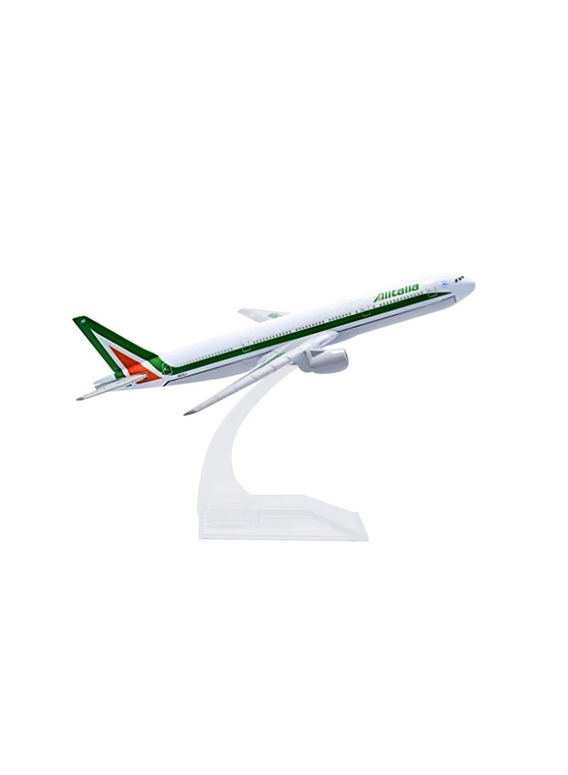 16cm Boeing B777-200 Alitalia Italy Aircraft Diecast Metal Miniature Airplane Model