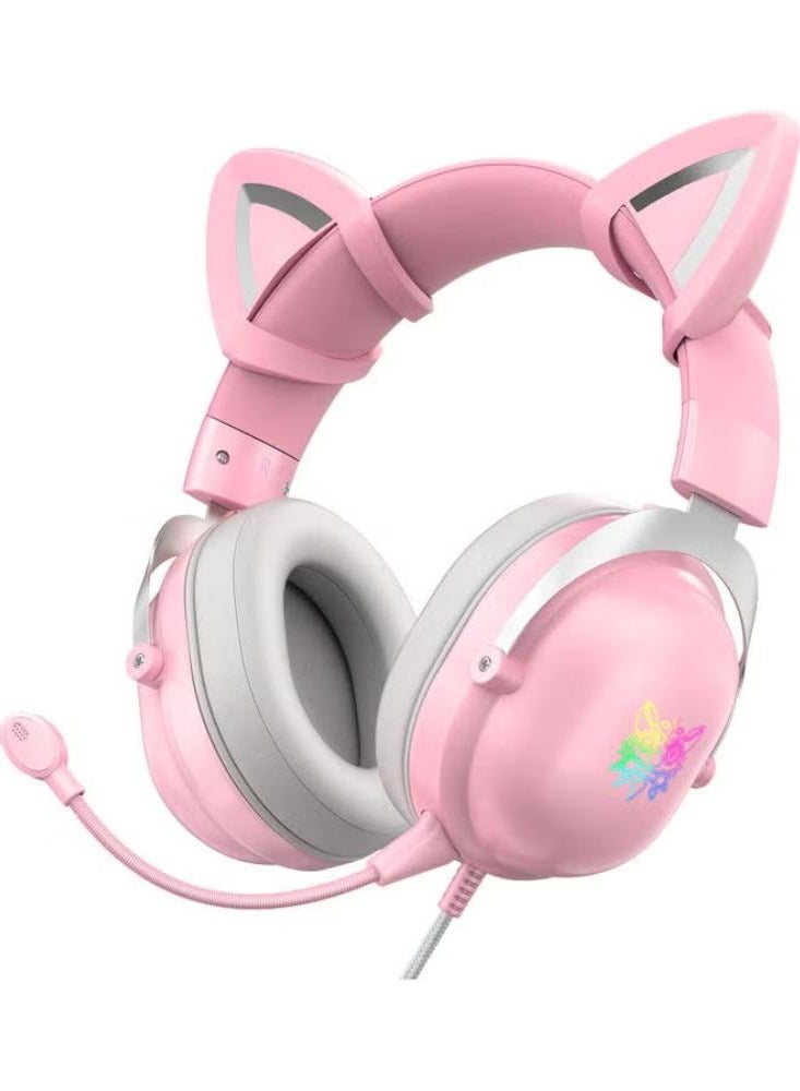 X11 Cat Ear Wired Stereo Gaming Headset