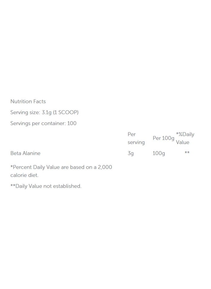 Basix Beta Alanine 310g 100 Serving