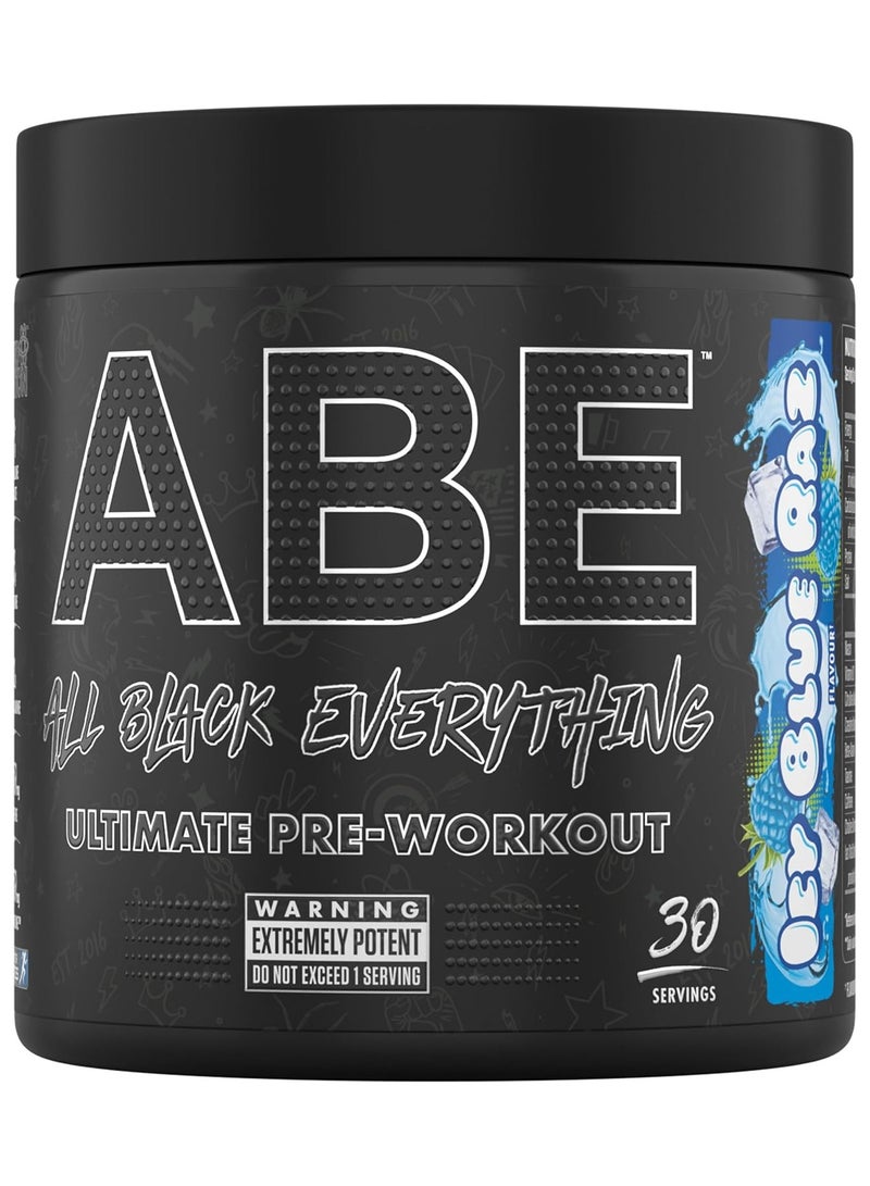 ABE Ultimate Pre-Workout 375g, Icy Blue Razz Flavor 30 serving