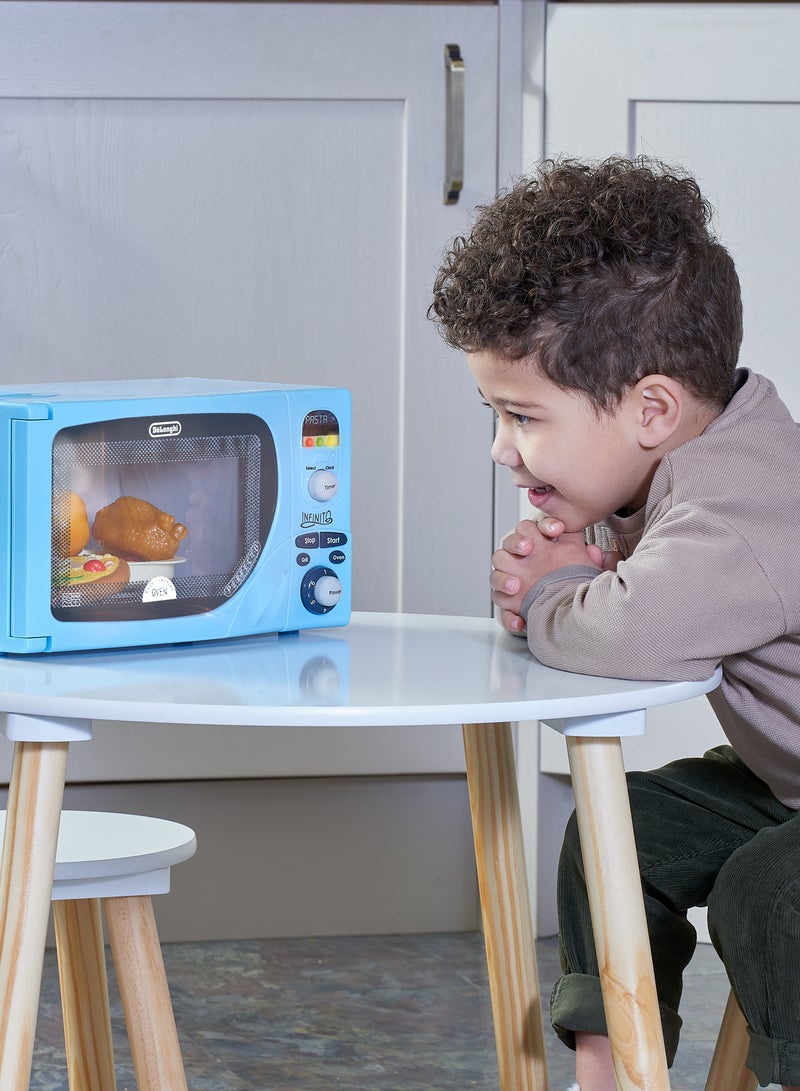 Delonghi Microwave: Toy Replica Of 'Infinito' Microwave With Flashing Leds, Sounds & More, For Kids Aged 3+, Blue