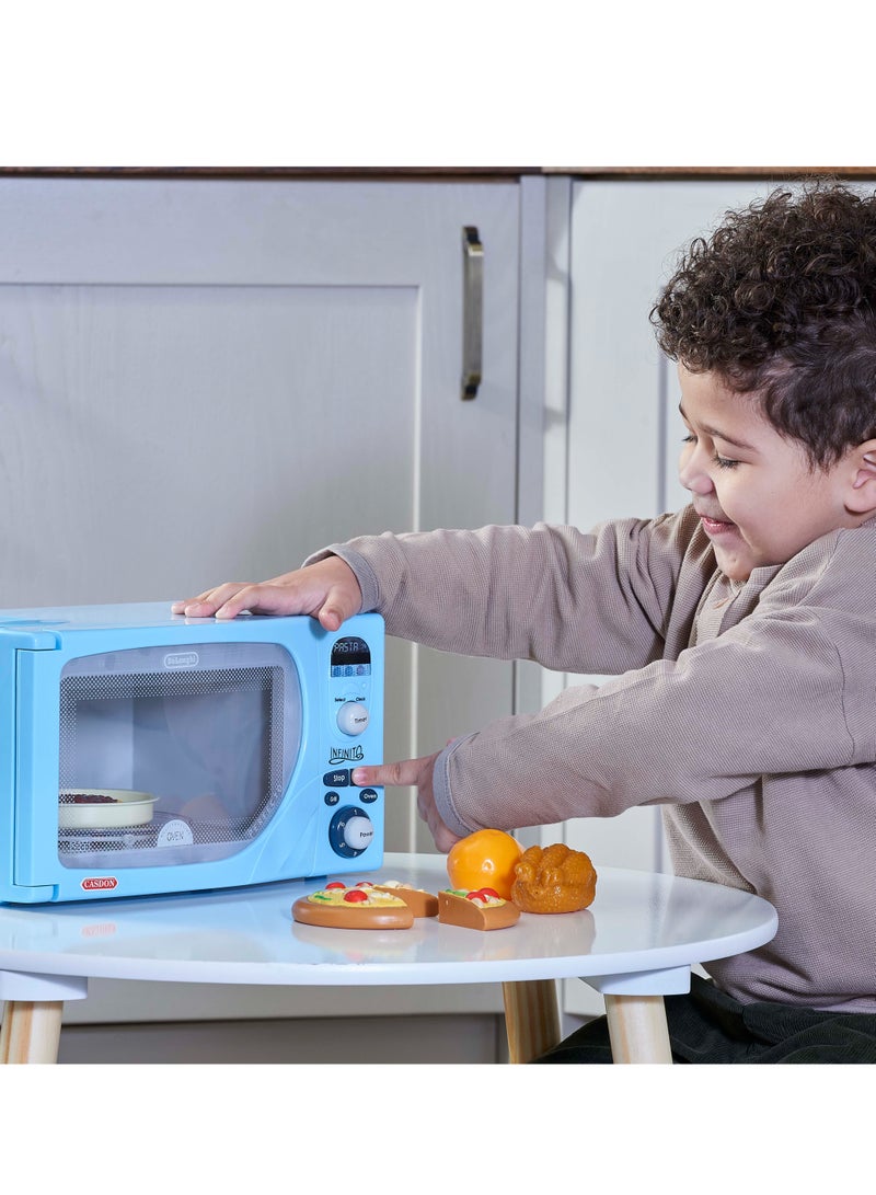 Delonghi Microwave: Toy Replica Of 'Infinito' Microwave With Flashing Leds, Sounds & More, For Kids Aged 3+, Blue